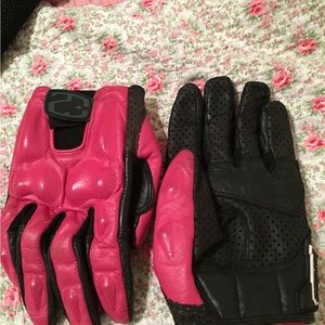 Rocket Jordan pink women’s motorcycle gloves